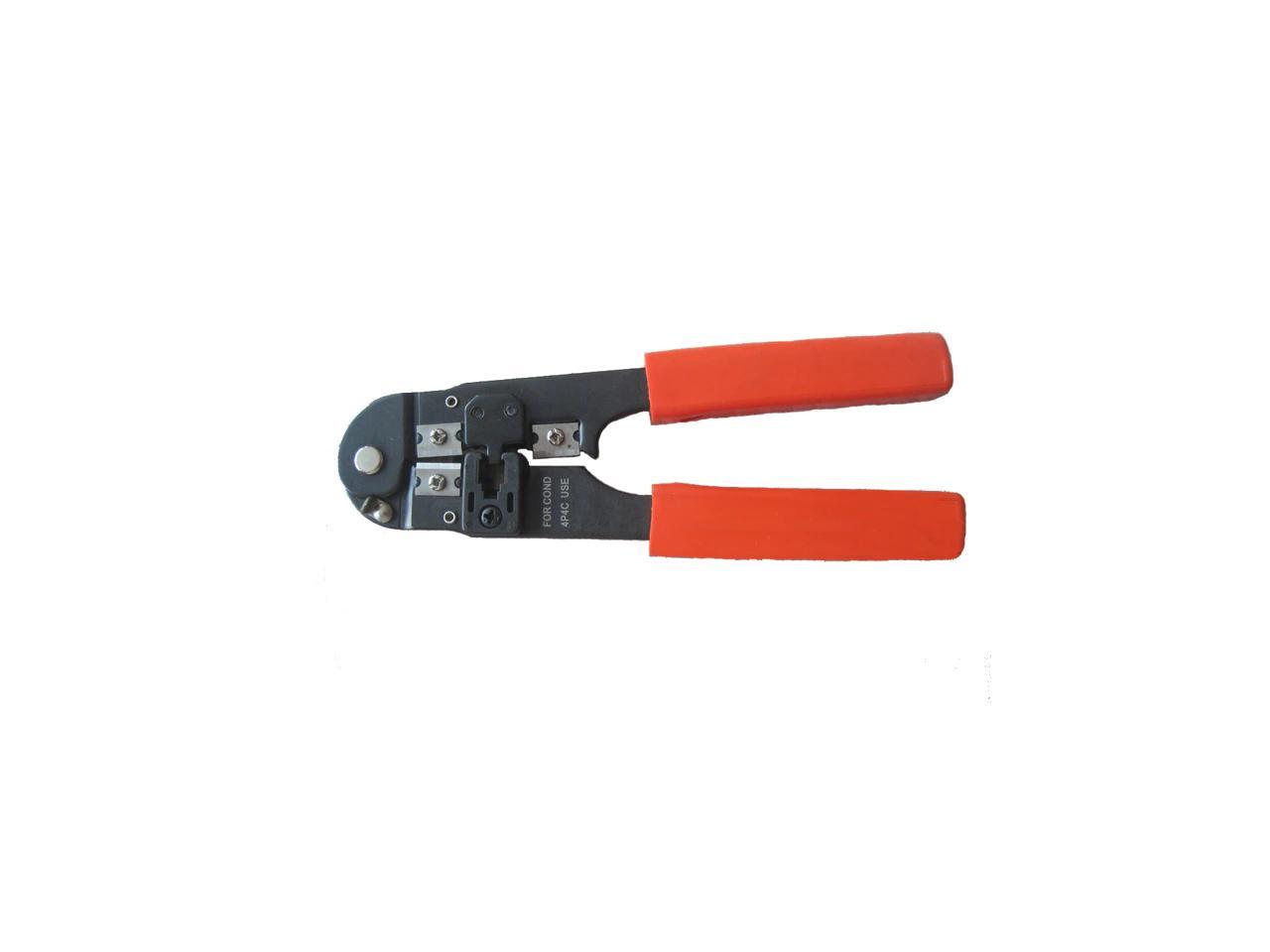 Handgereedschap voor het afsluiten van modulaire stekkers, piercingtechnologie, snijder en stripper, RJ10