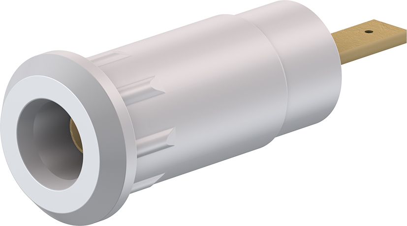 2 mm geïsoleerde stijve stopcontact wit - SEB2-F2,8 wit