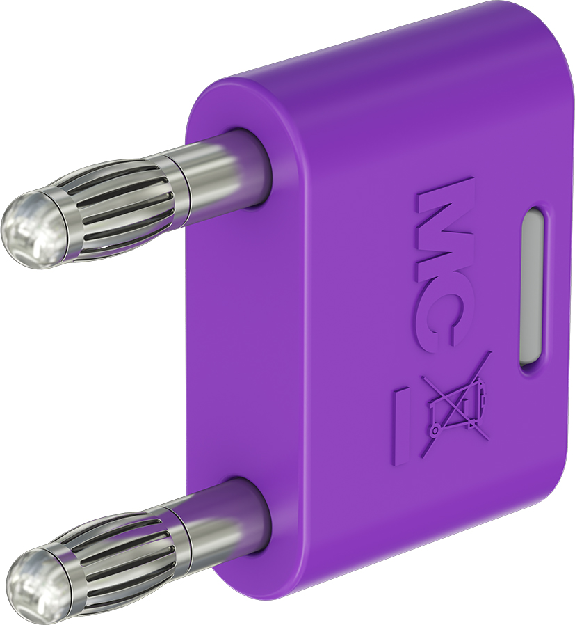 4mm geïsoleerde verbindingsstekdop violet - KS-4N-19 violet