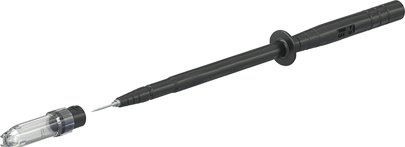 4 mm veiligheidssonde zwart - SPP4-S/F zwart