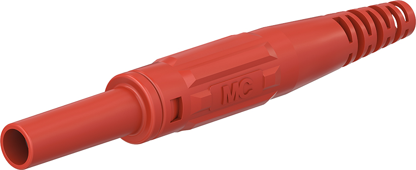 4 mm veiligheidssoket rood - XK-410 rood