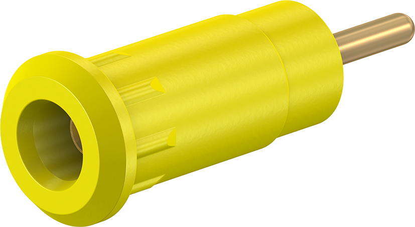2 mm geïsoleerde stijve gele contactdoos - SEB2-R geel