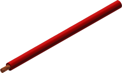 Silicium hoogstroomdraden SILI-S 6,0 rood (100 meter)