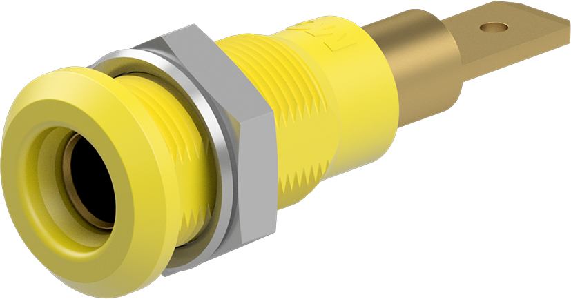 4mm gele fitting - LB4H-IF/A geel
