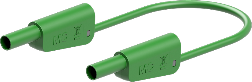 4 mm veiligheidstestleiding 100 cm groen - SLK-4N-F10 groen