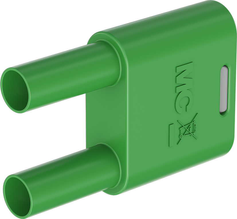 4mm geïsoleerde verbindingsstekker groen - SKS2-4N-19 groen