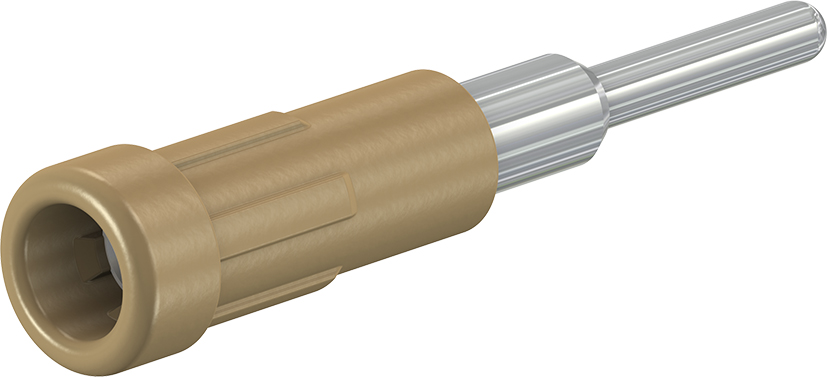 2 mm geïsoleerde stijve contactdoos bruin - EPB-2N/S bruin