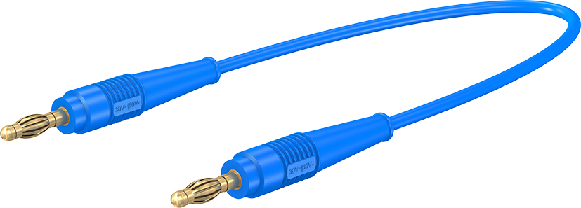 4 mm aansluitdraad 75 cm blauw - LK410L-41/A blauw