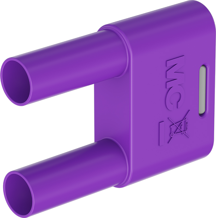 4mm geïsoleerde verbindingsstekker violet - SKS-4N-19 violet