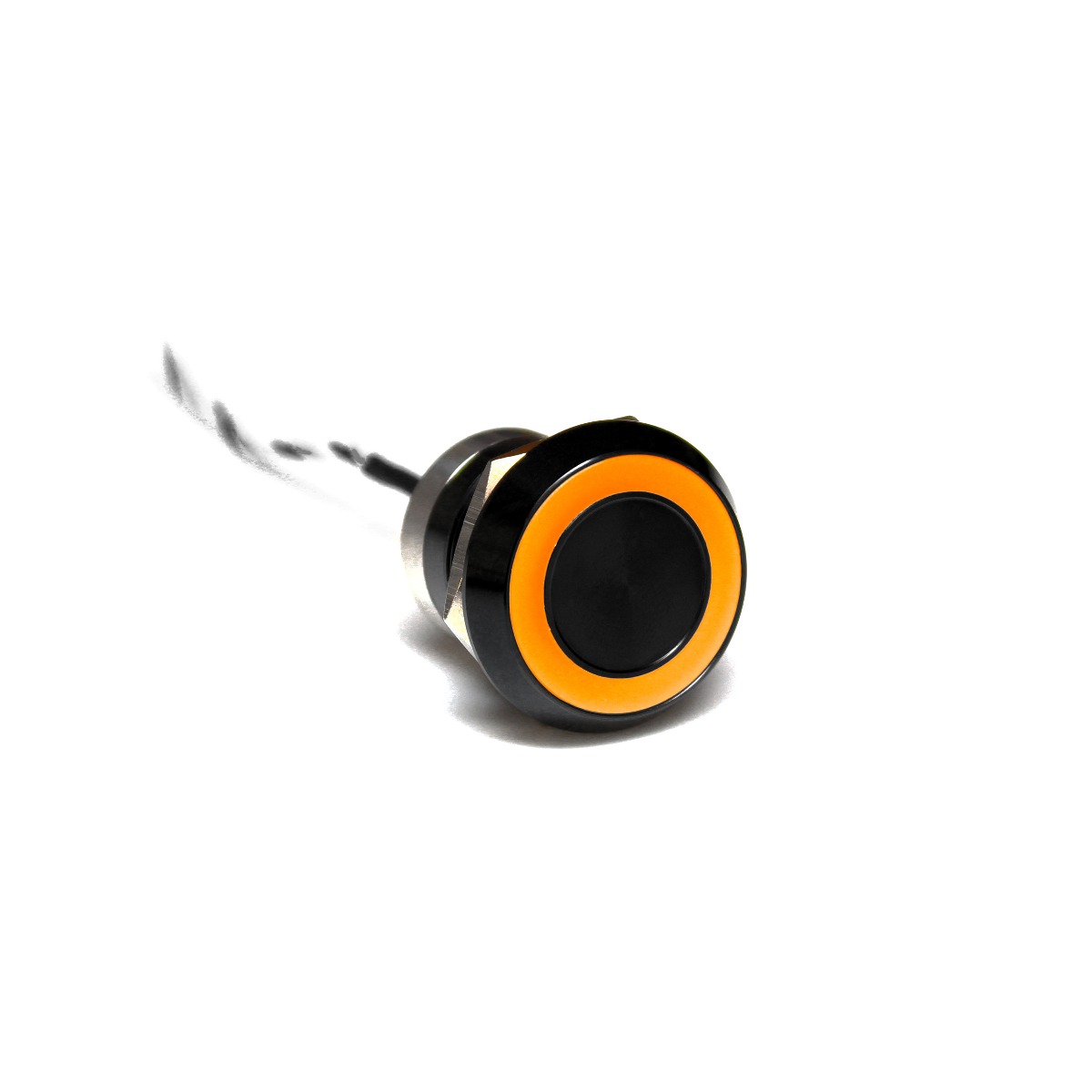 Capacitive switch, 22 mm, Normally Closed ,Aluminium ,Black Anodised ,Amber LED ,12 VDC