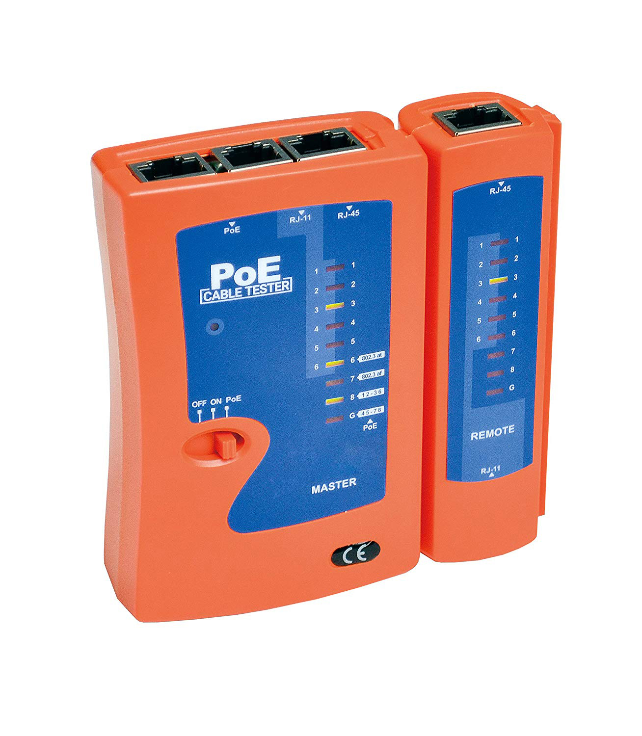 BNC UTP/STP modulaire POE-kabeltester