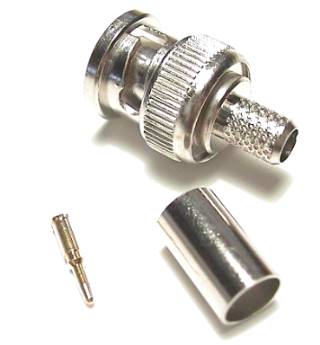 BNC-stekkerkrimp voor RG59 50 Ohm