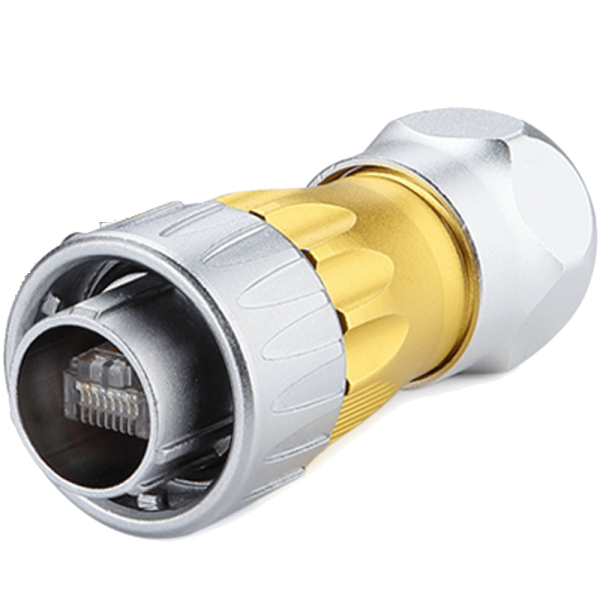 DH-24 Metalen RJ45 mannelijke plug voor standaard RJ45-stekkers (niet inbegrepen)