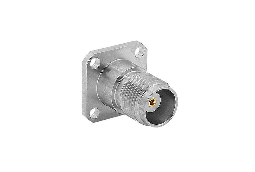 TNCA Jack Straight 4 Hole Flange RF Connector
