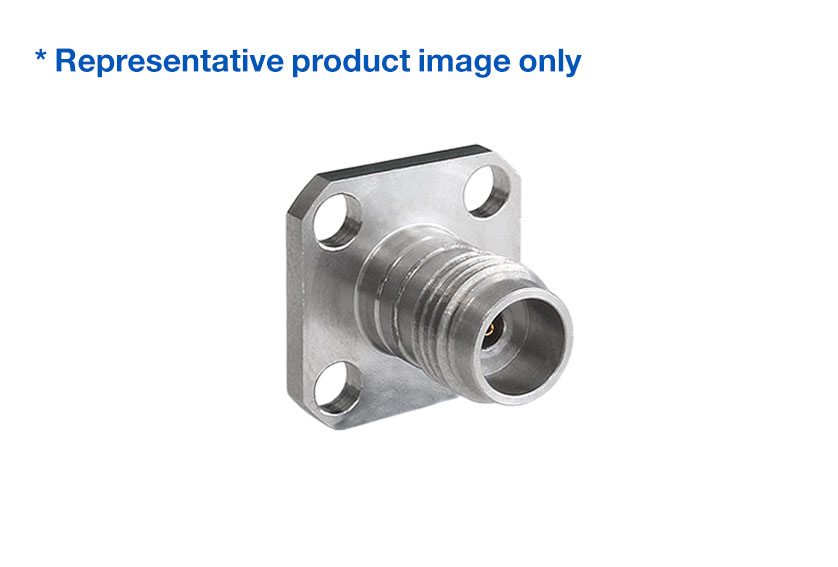 1.85mm Plug Straight 4 Hole Flange RF Connector