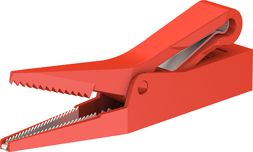 4 mm testclip rood - APK-4 rood