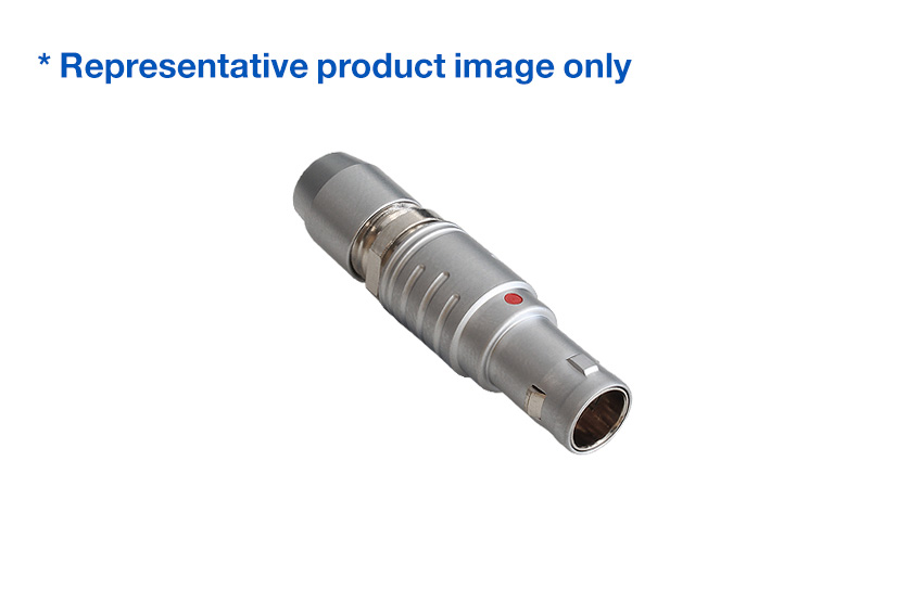 7 Contacts Straight Plug 0X Series Push Pull Connector