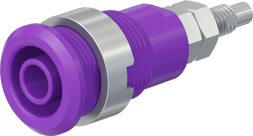 4 mm veiligheidssokkel violet - SLB4-G/N-X violet
