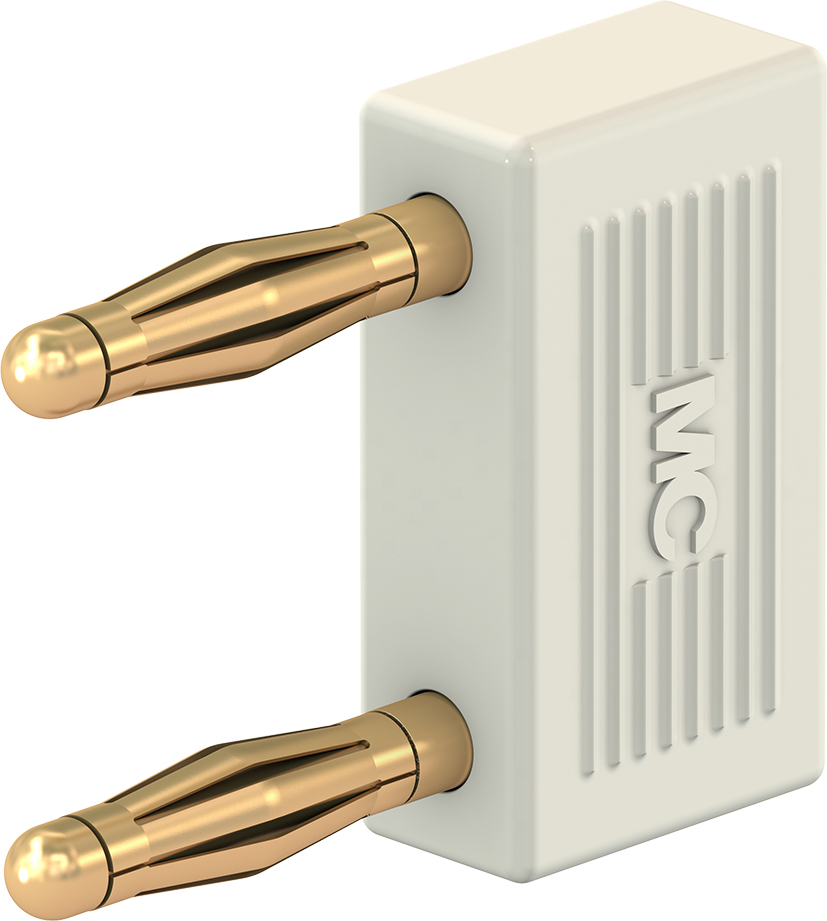 2 mm aansluitstekker wit - KS2-10L/1 wit