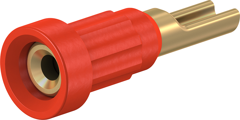 1 mm socket rood - EB1 rood