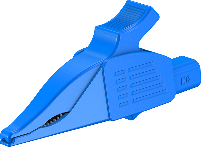 4 mm testclip dolfijnblauw - XDK-1033/I-2 blauw