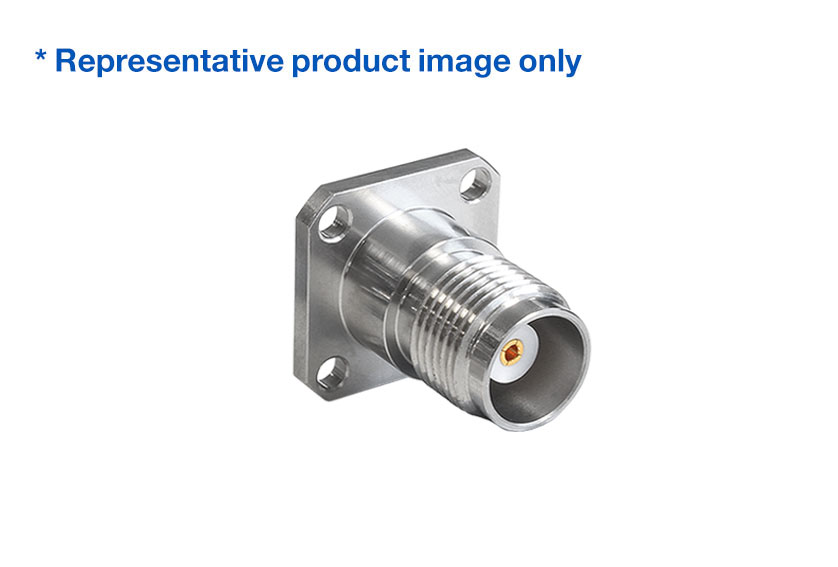 TNCA Plug Straight 4 Hole Flange RF Connector