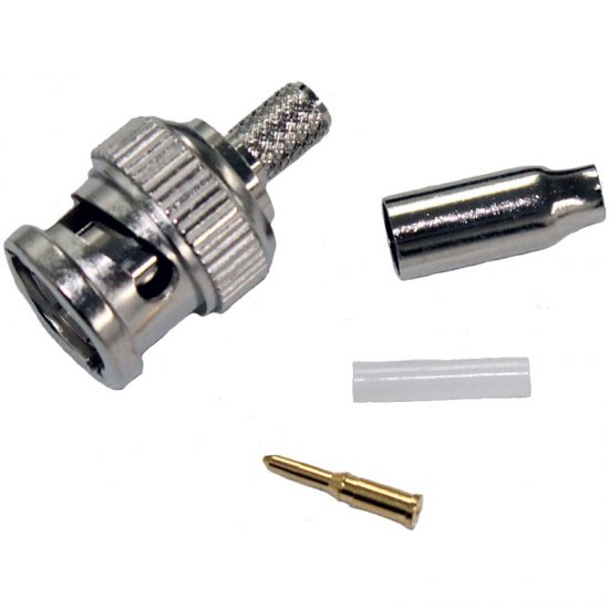 BNC Stekkerkrimp voor Mini-coaxkabel 75 Ohm RGB