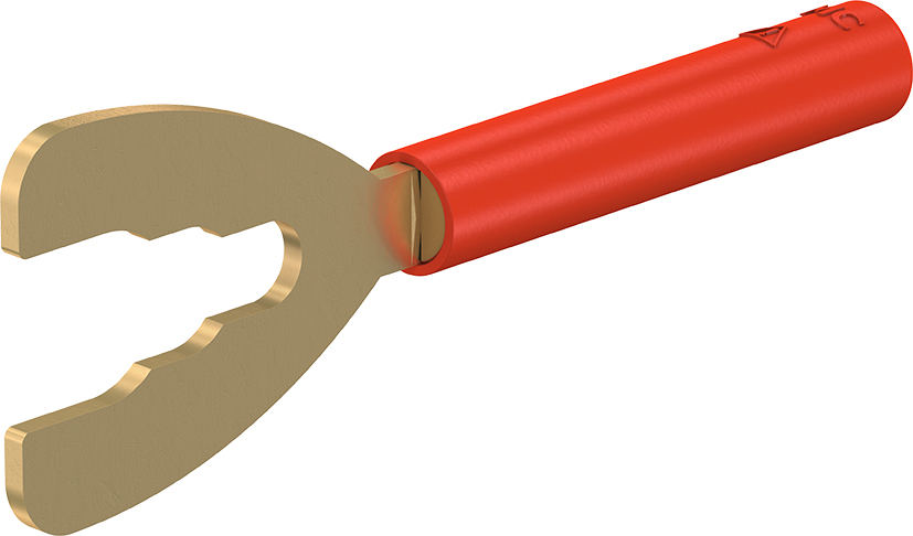 4 mm adapter rood - B4-I/K rood
