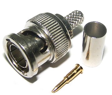 BNC-stekkerkrimp voor RG59 75 Ohm