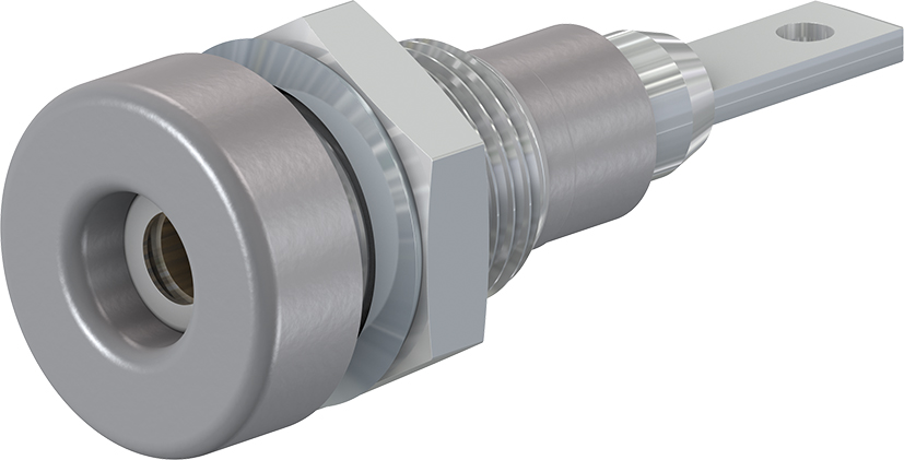 2 mm grijze fitting - LB-IF2R grijs - zeskantmoer