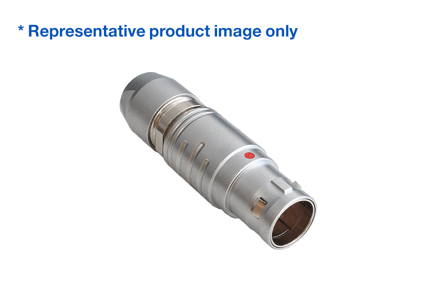 10 Contacts Straight Plug 2X Series Push Pull Connector