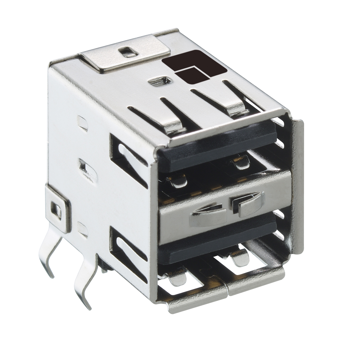 Double USB 2.0 chassis socket type A