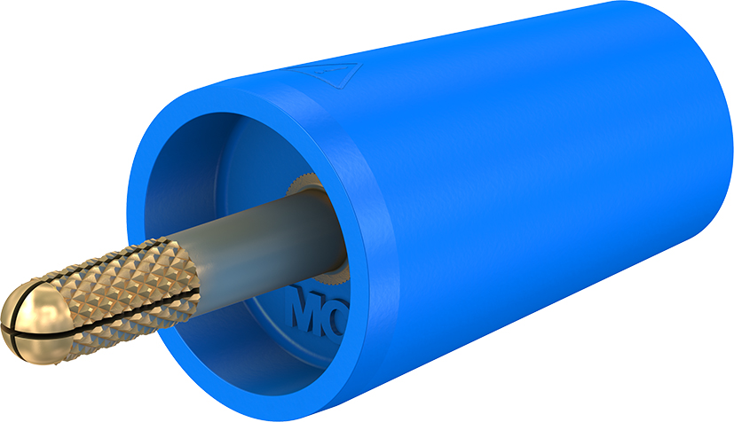 4 mm adapter blauw - A-SLK4 blauw