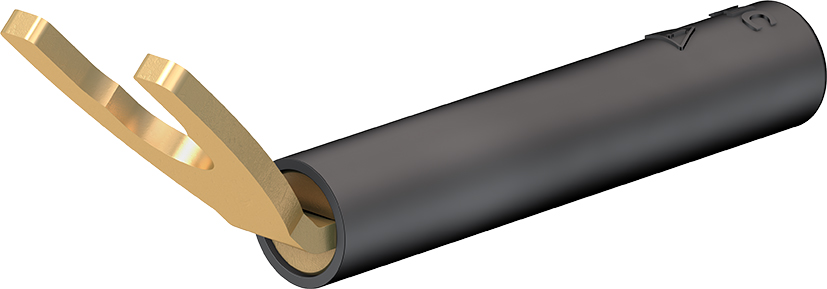 4 mm adapter zwart - B4-I/KA zwart