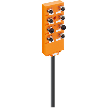 ASB met FIXCON-connector, 8 poorten, LED, dubbele I/O per poort