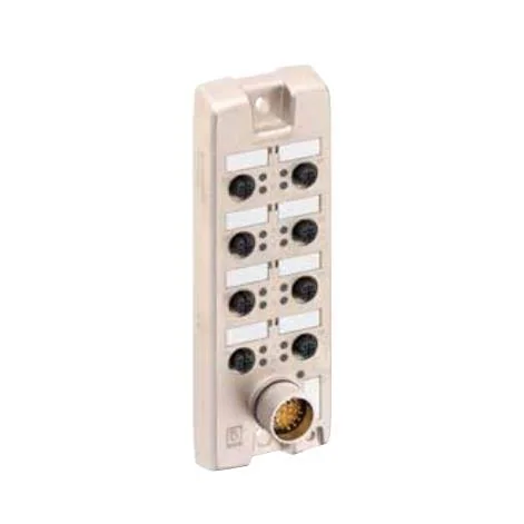LioN-R passief, 8 poorten, M23-connector, dubbele I/O per poort
