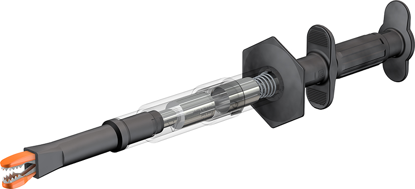 4 mm gefuseerde testclip met stalen kaken zwart - GRIP-DI zwart