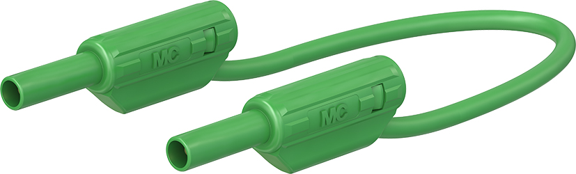 2 mm veiligheidstestkabel 100 cm groen - SLK205-K groen