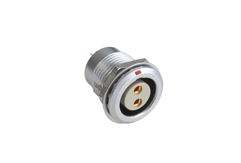 2 Contacts Fixed Socket 2X Series Push Pull Connector