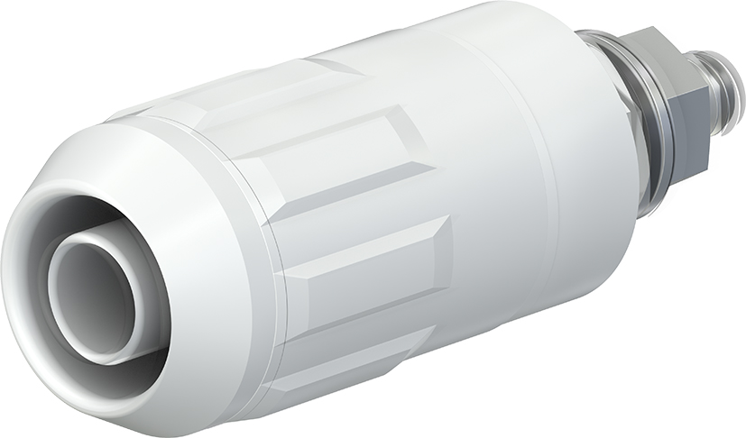 4 mm universele socket wit - XUB-G wit