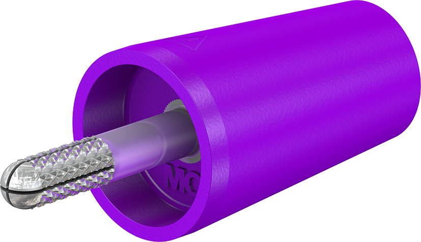 4 mm adapter violet - A-SLK4-N violet