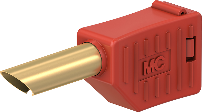4 mm stekker compleet rood - SLS4-B rood