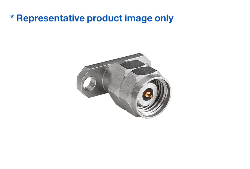 2.92mm Plug Straight 2 Hole Flange RF Connector
