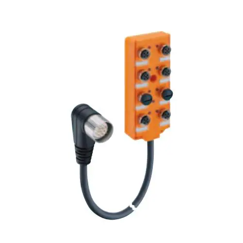 ASB met FIXCON-connector, 8 poorten; M23 12-polige rechte hoek
