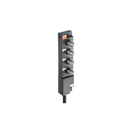 LioN-Link power distributor, 4x M12 ports, 2 potential circuits, 10 m cable with 5x1 mm2