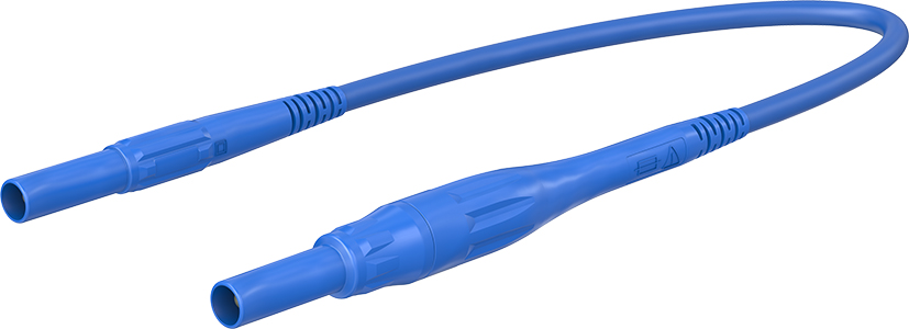 4 mm testkabel om hoogvermogen zekeringen te accepteren, 200 cm, blauw - XSMS-419 blauw