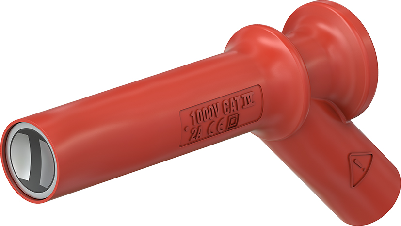 Magnetische adapter met starre 4 mm fitting, rood - XMA-11 rood