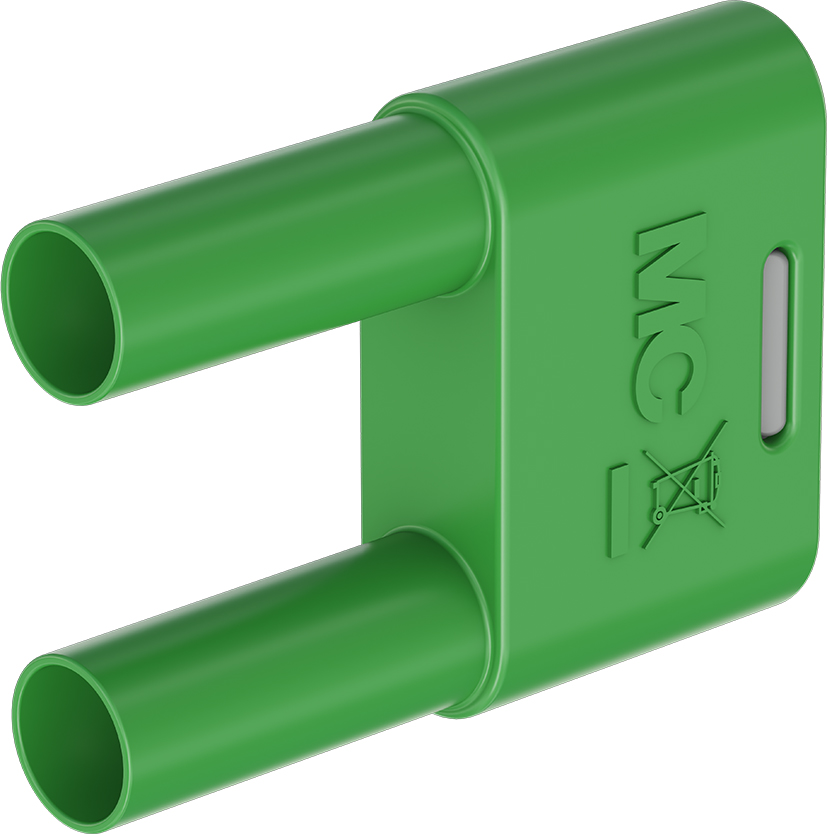 4mm geïsoleerde verbindingsstekker groen - SKS-4N-19 groen