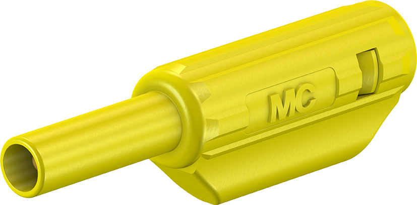 2 mm stapelbare stekker geel - SL205-K geel