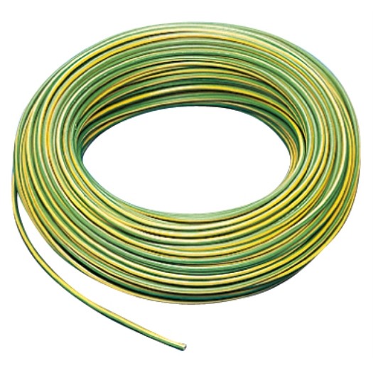 PVC hoogstroomdraden FLEXI-S 6,0 groen/geel (1 meter)